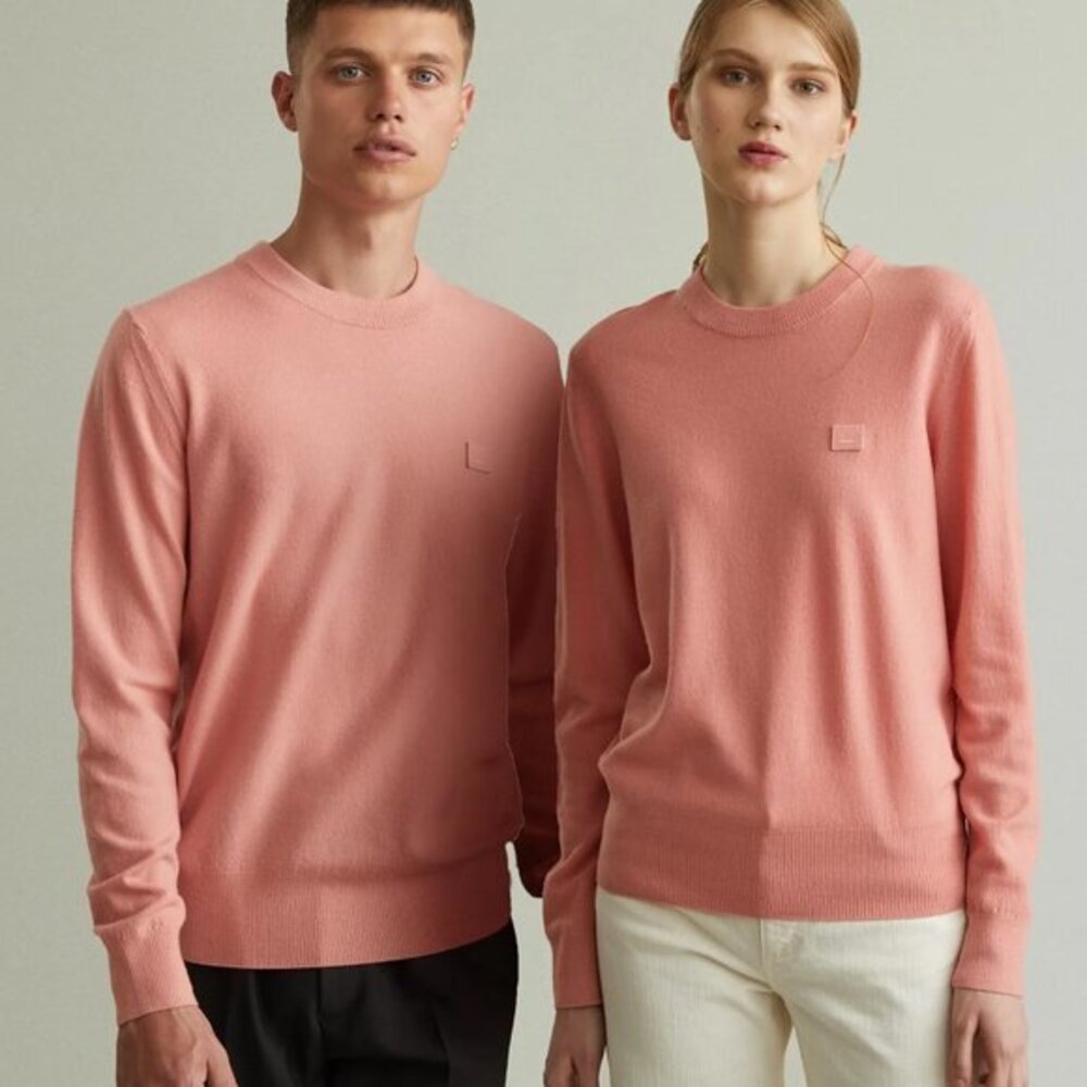 Acne Studios Pink Nalon Face Sweater size S